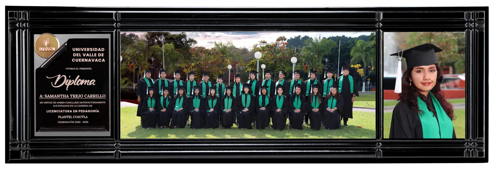 Tríptico Grupal Shine Black